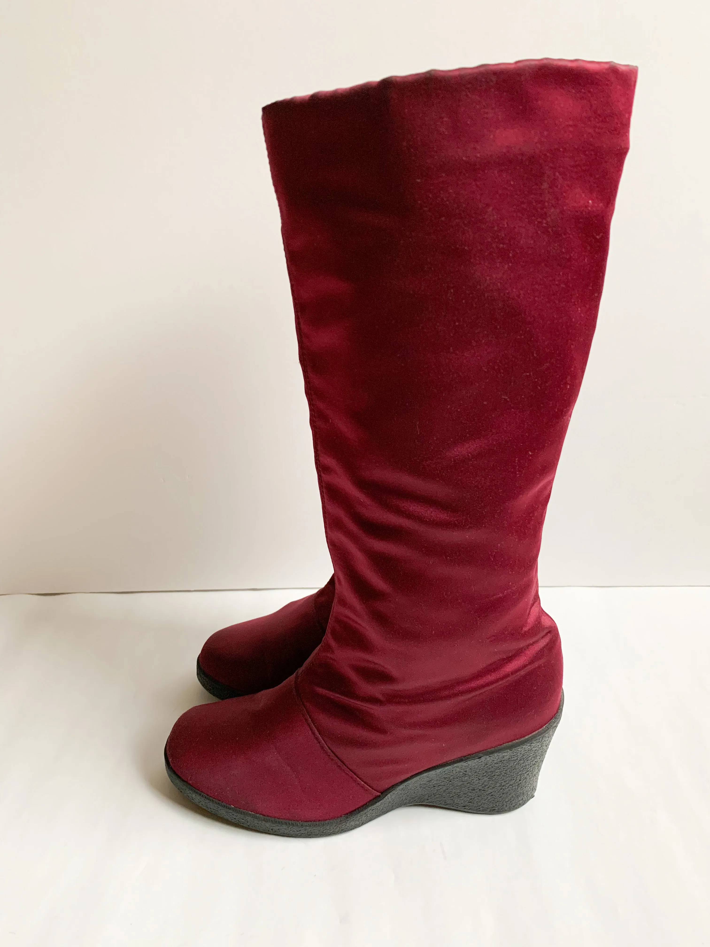 【 MM6  Maison Margiera 】 Satin Long Boots