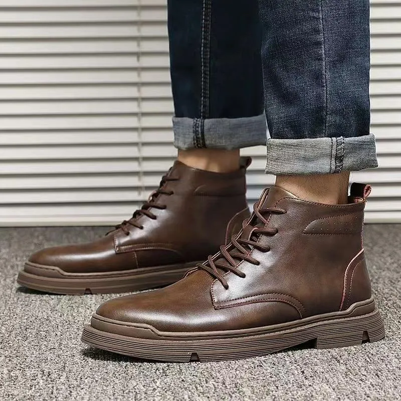 2023 New Men's Lightweight High Top Martin Boots