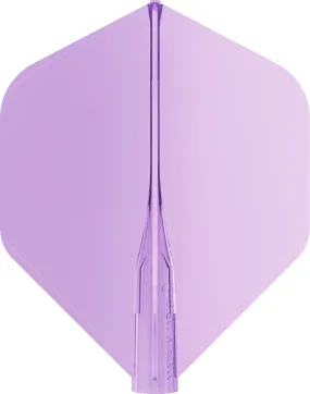 8 Clear Candy Grape No2 Standard Dart Flights
