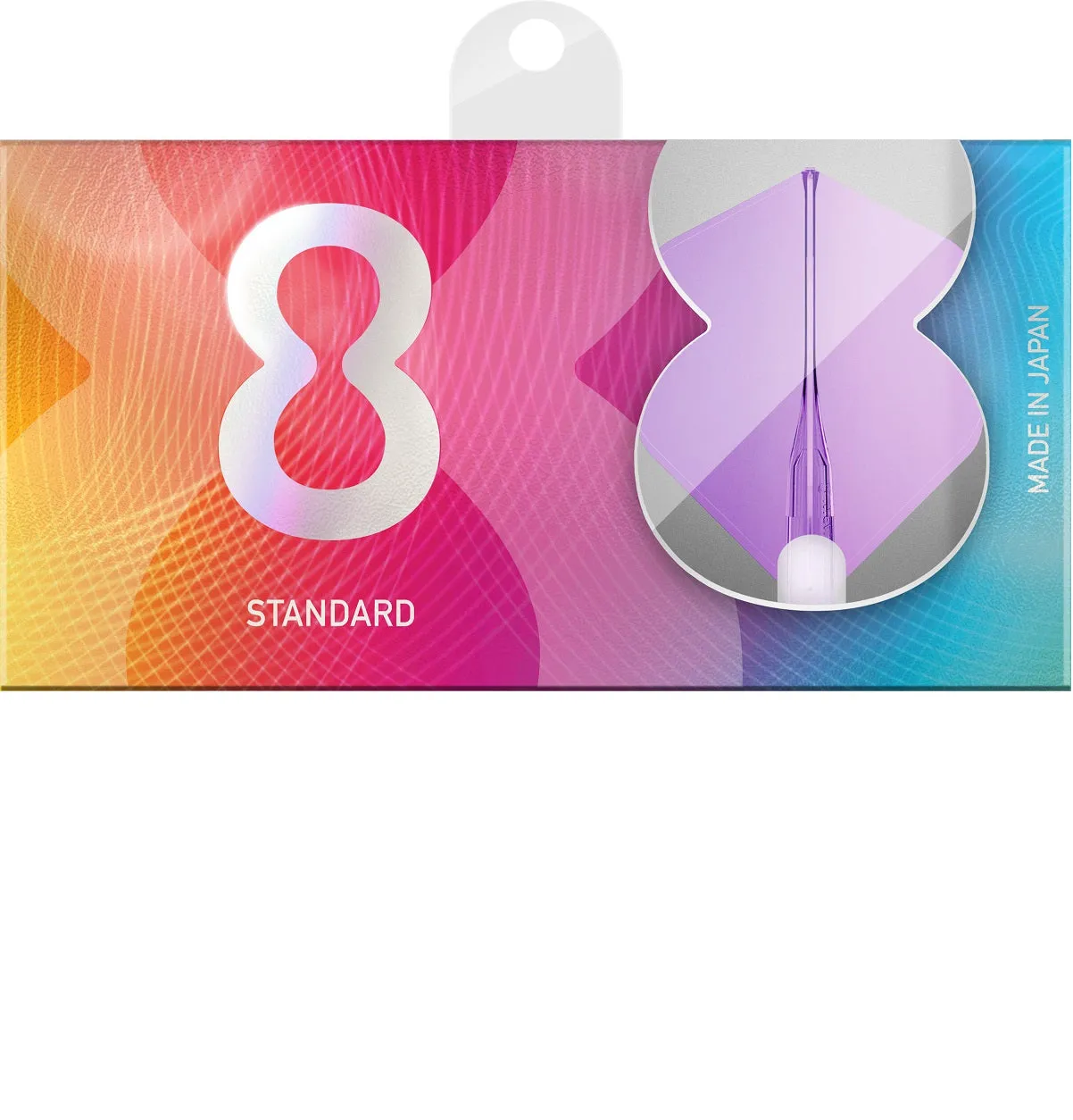 8 Clear Candy Grape No2 Standard Dart Flights