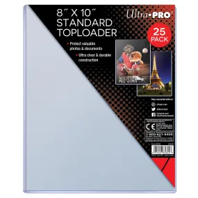 8" x 10" Standard Toploaders (25ct)