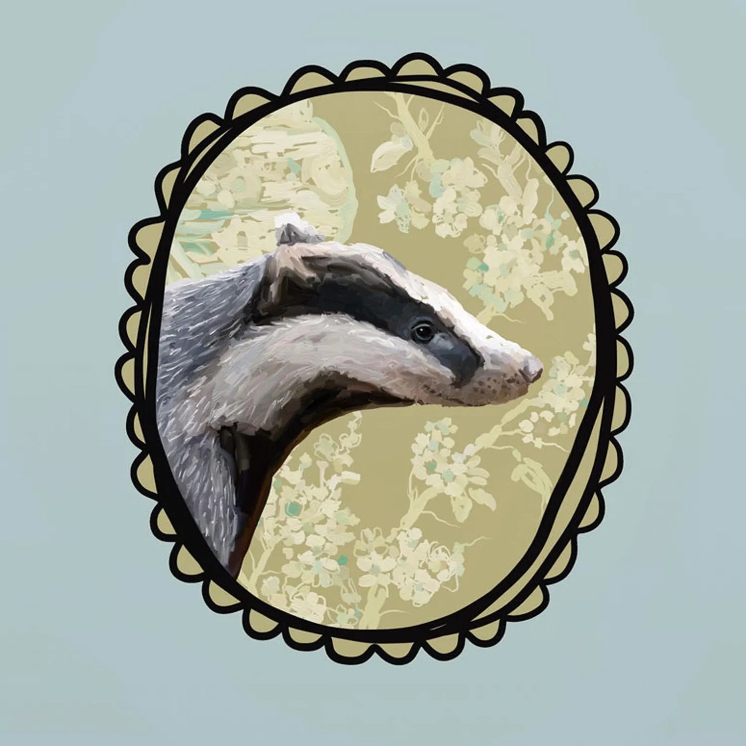 A Very Fine Badger Canvas Wall Art