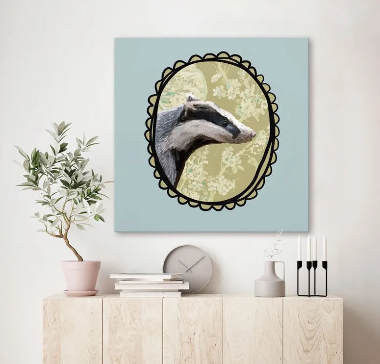 A Very Fine Badger Canvas Wall Art