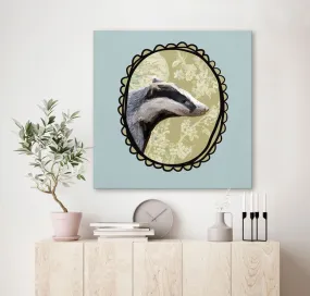 A Very Fine Badger Canvas Wall Art