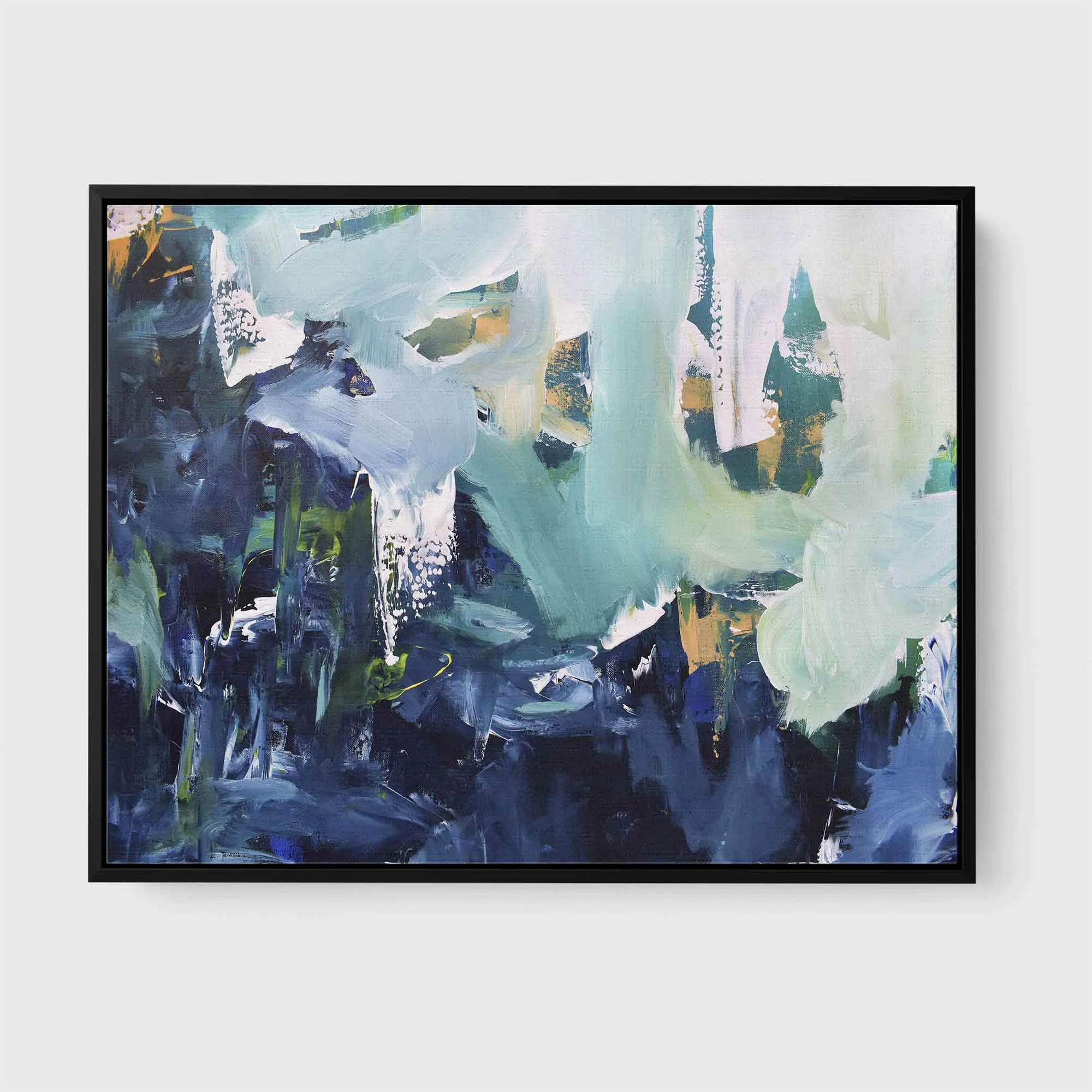 Abstract 176 Framed Canvas