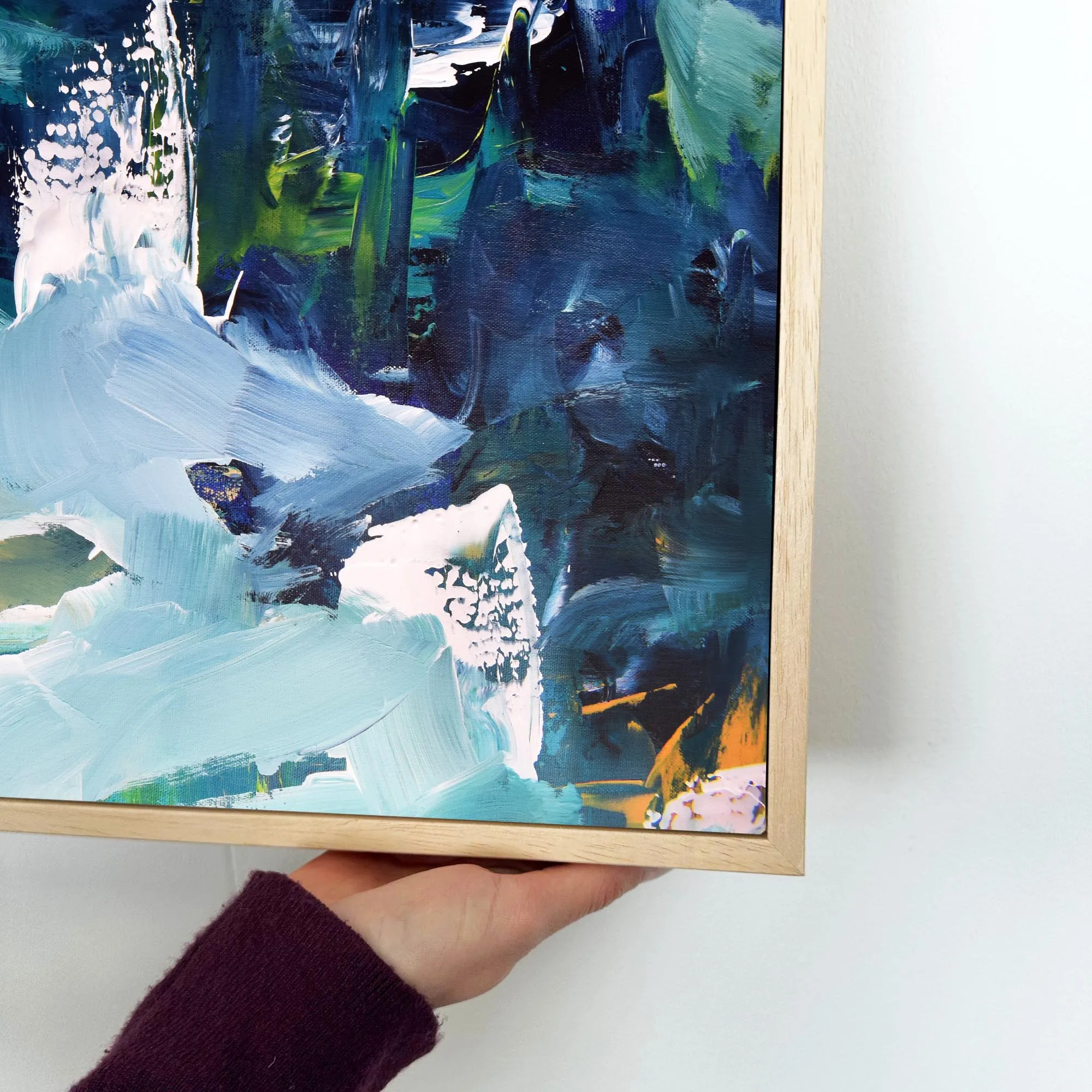 Abstract 176 Framed Canvas