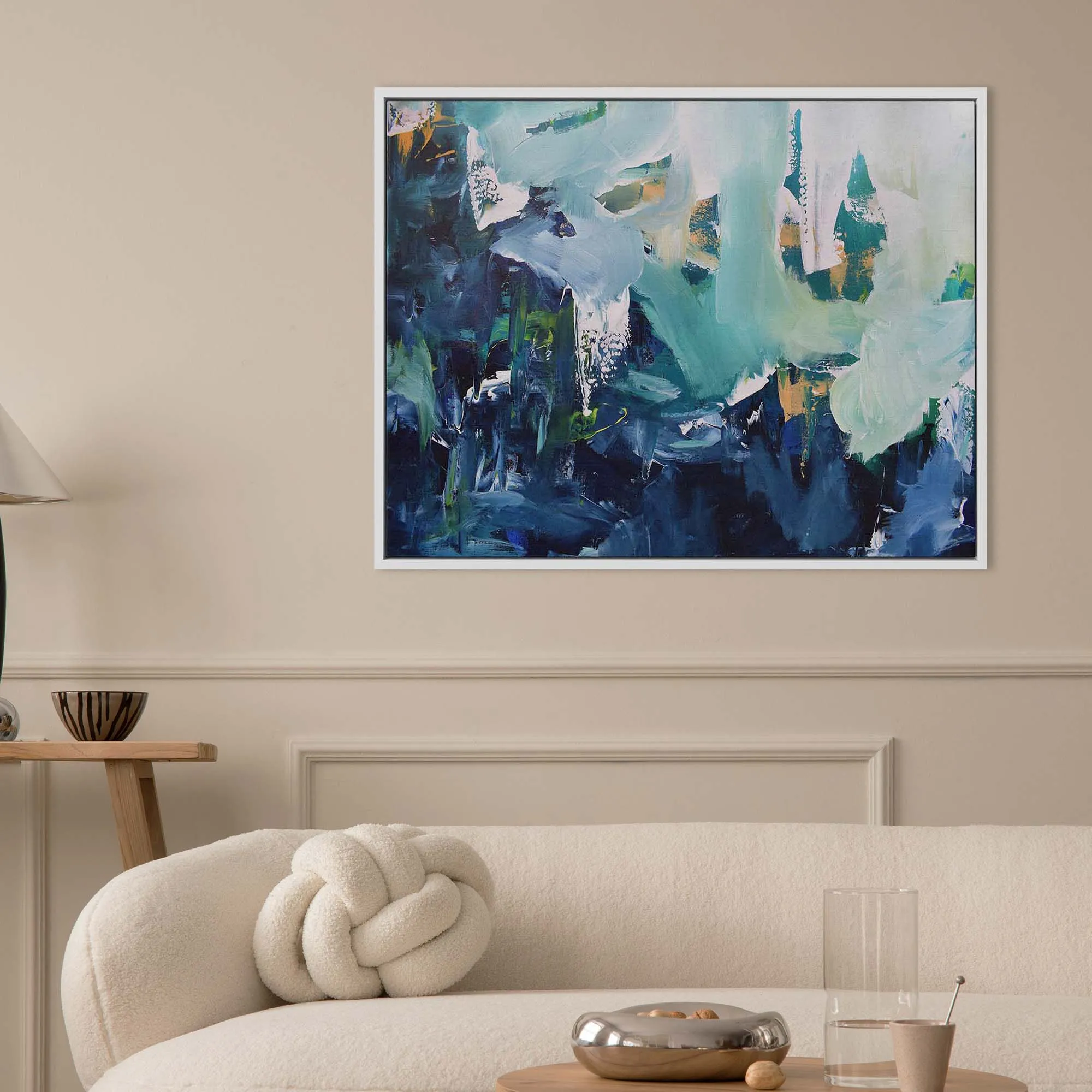 Abstract 176 Framed Canvas