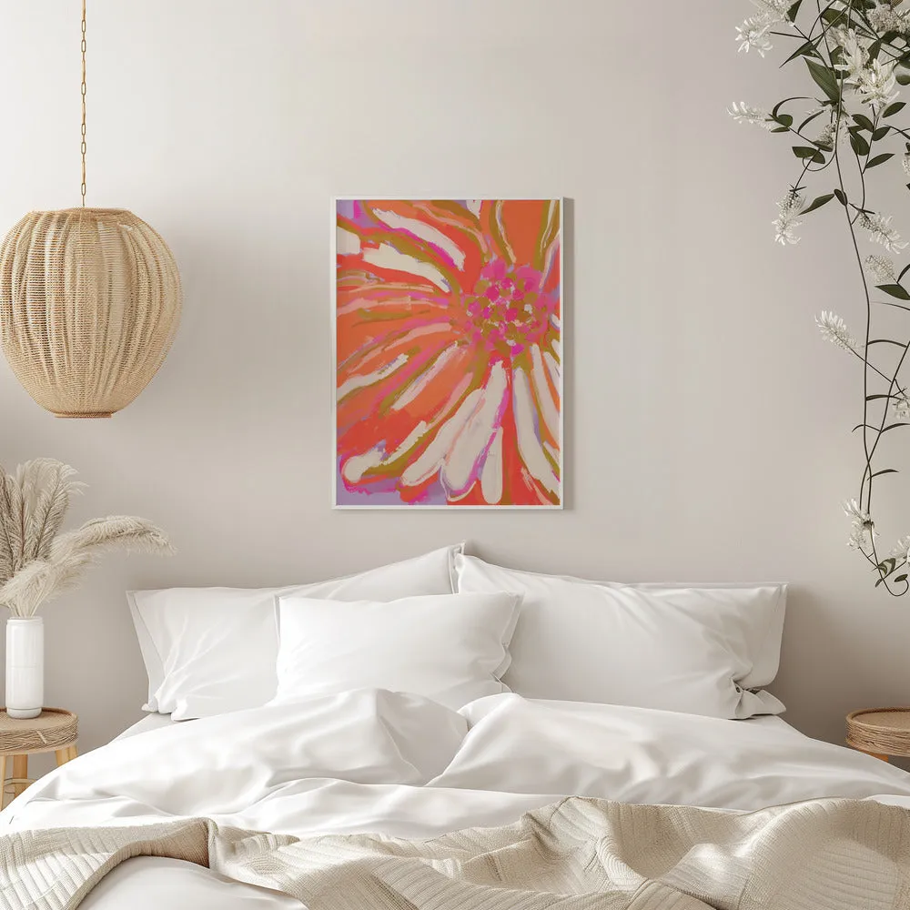 Abstract flower detail - Stretched Canvas, Poster or Fine Art Print