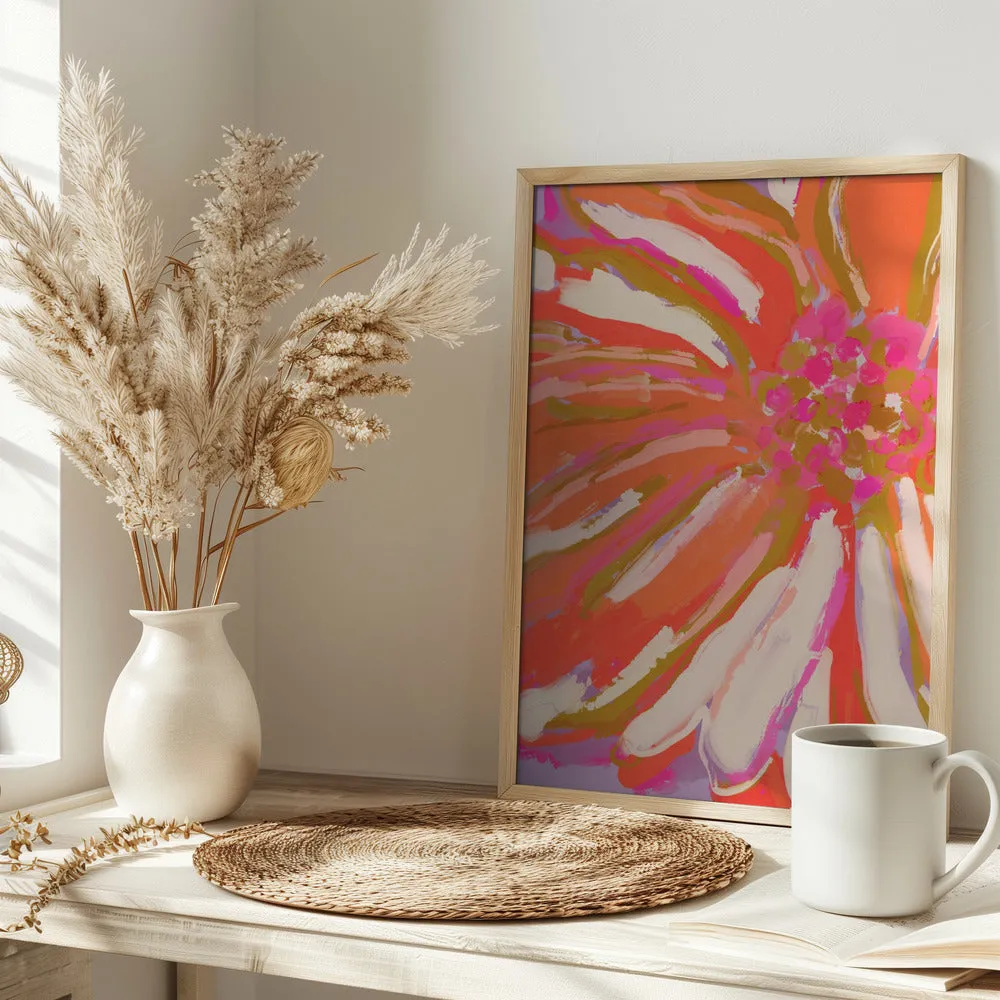 Abstract flower detail - Stretched Canvas, Poster or Fine Art Print