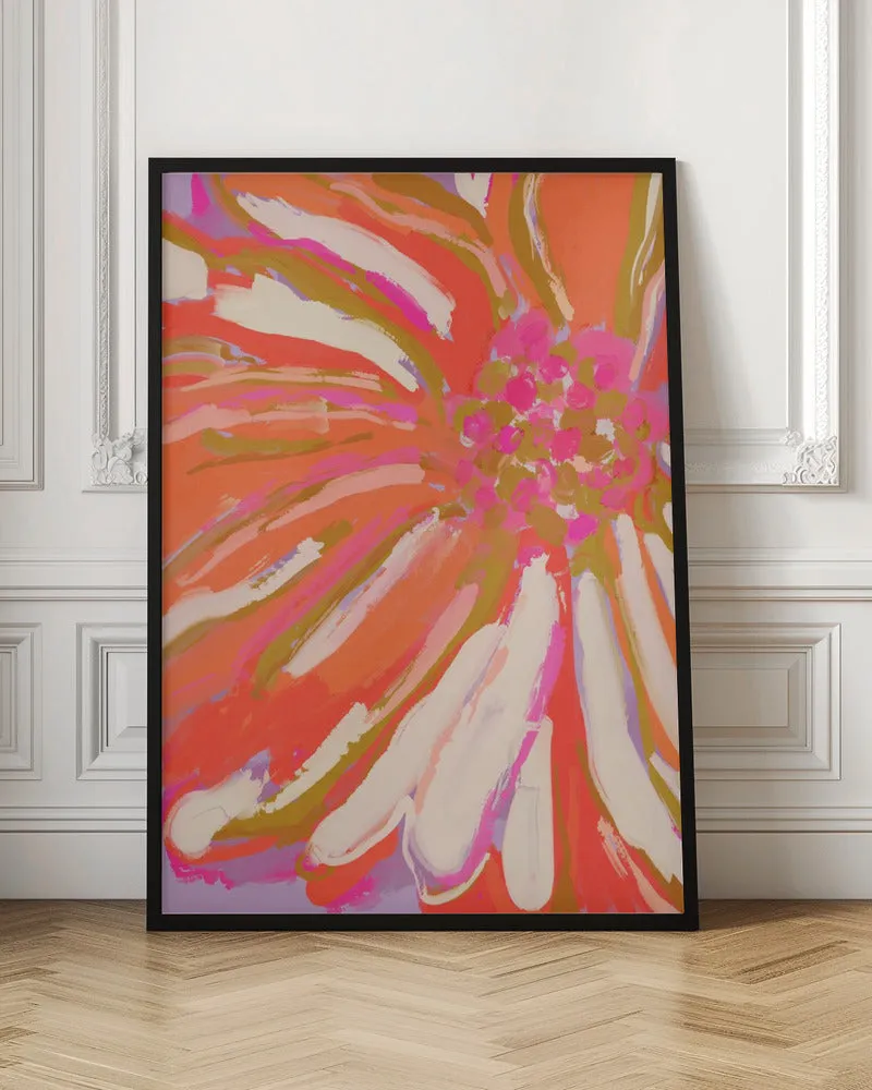 Abstract flower detail - Stretched Canvas, Poster or Fine Art Print