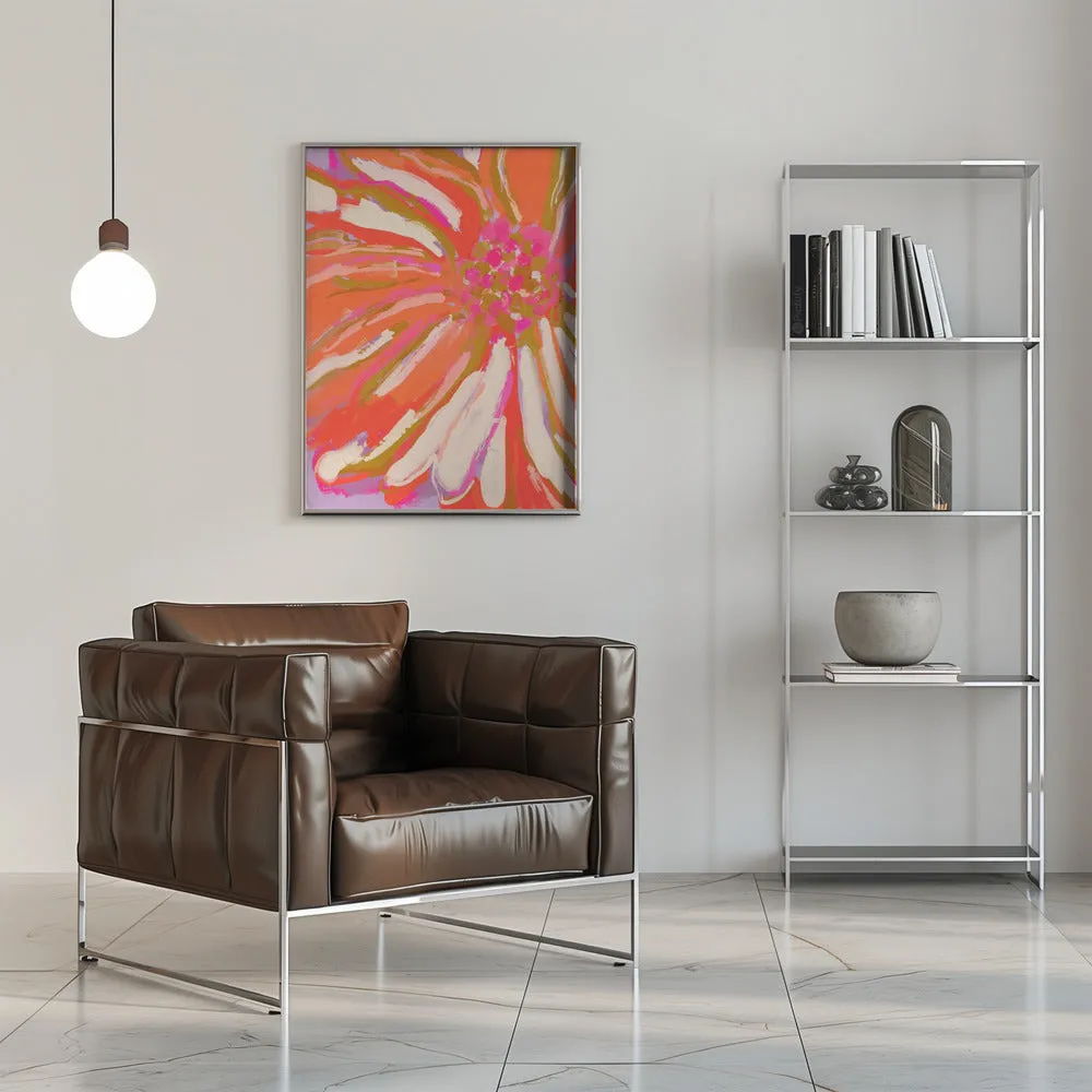 Abstract flower detail - Stretched Canvas, Poster or Fine Art Print