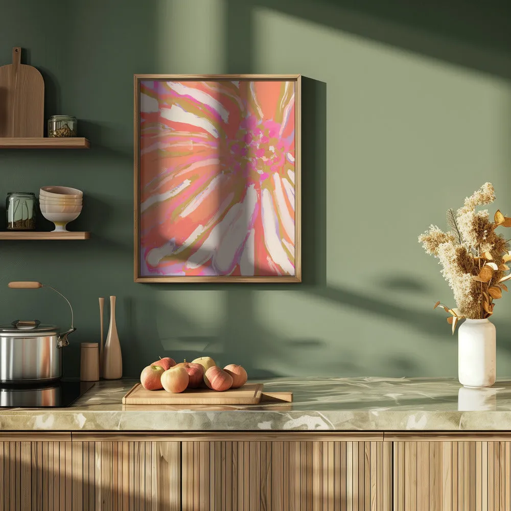 Abstract flower detail - Stretched Canvas, Poster or Fine Art Print