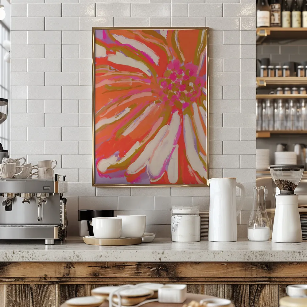 Abstract flower detail - Stretched Canvas, Poster or Fine Art Print