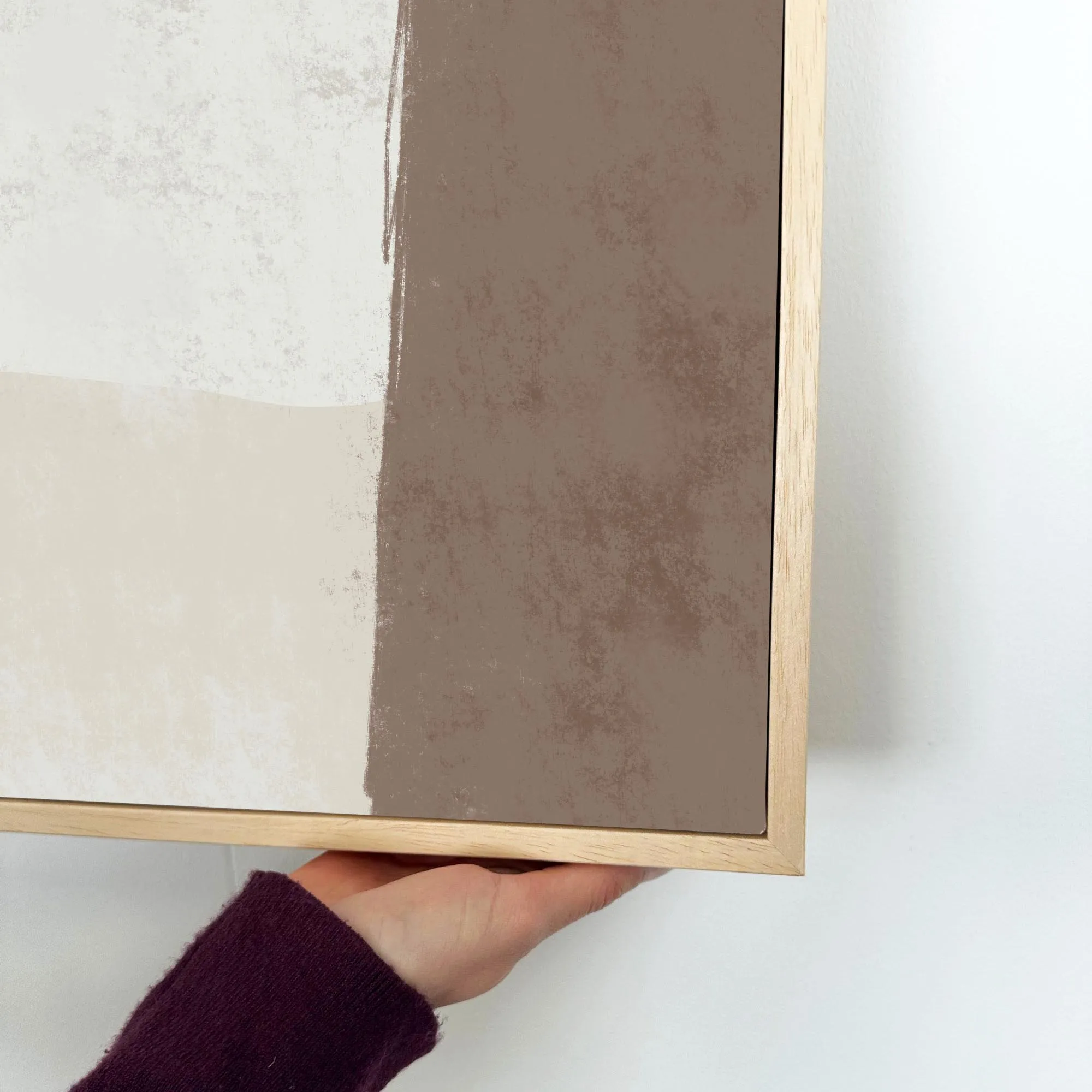 Abstract Study IV Framed Canvas