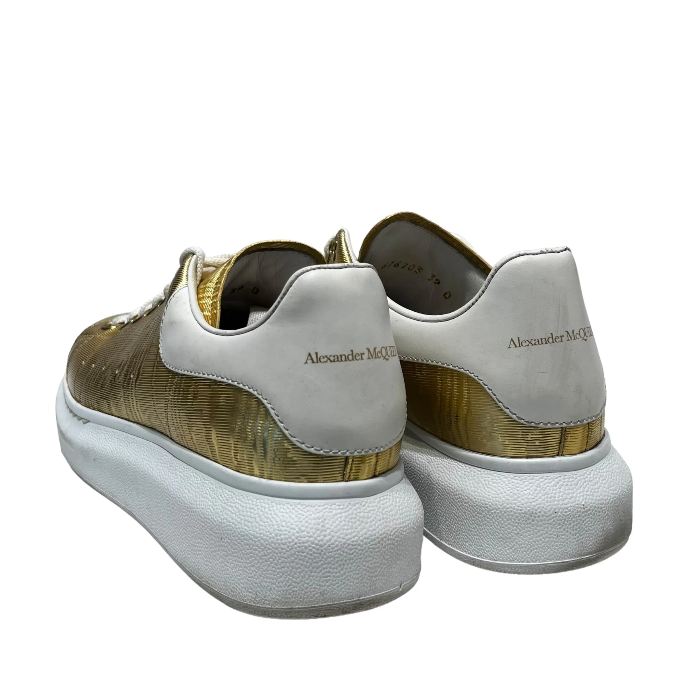 Alexander McQueen/Low-Sneakers/EU 39/GLD/GOLD METALLIC LOW TOP