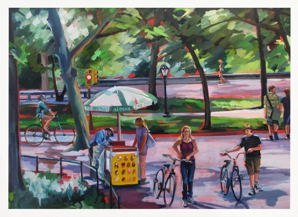 August In Central Park - Stretched Canvas, Poster or Fine Art Print