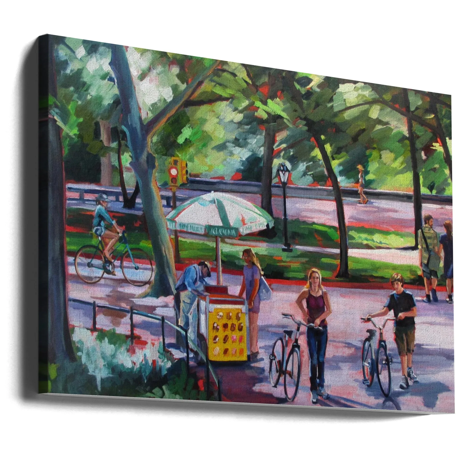 August In Central Park - Stretched Canvas, Poster or Fine Art Print