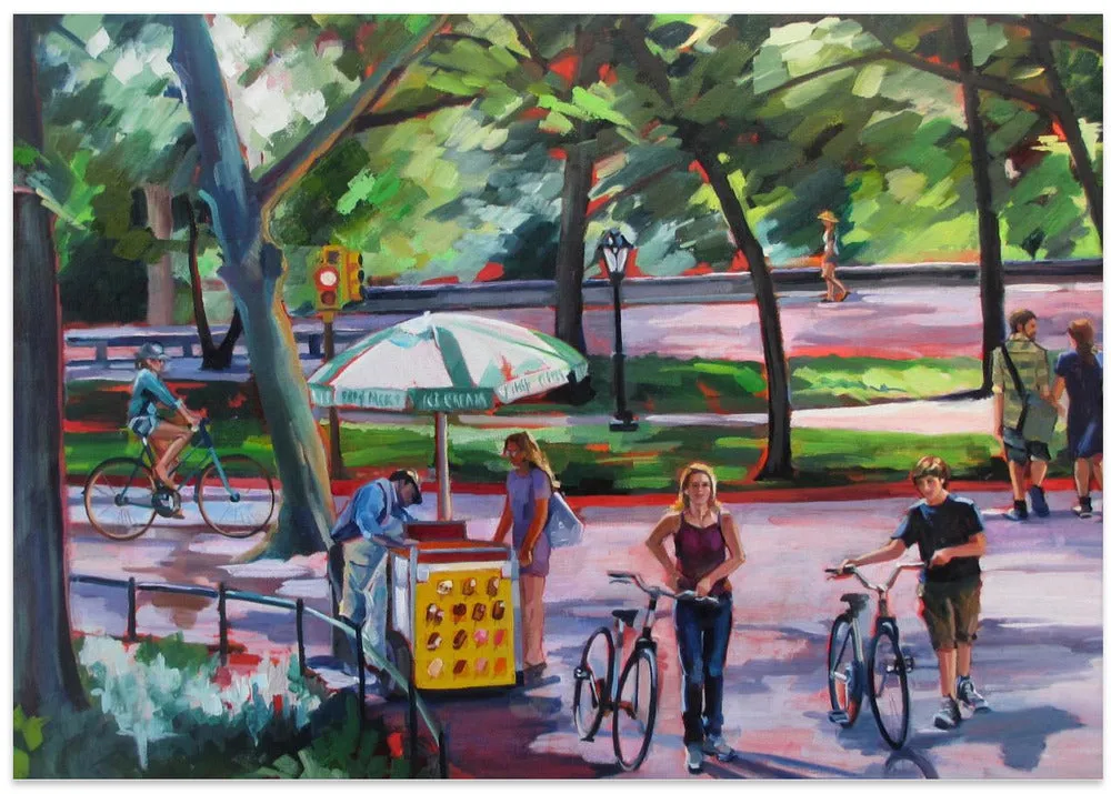 August In Central Park - Stretched Canvas, Poster or Fine Art Print