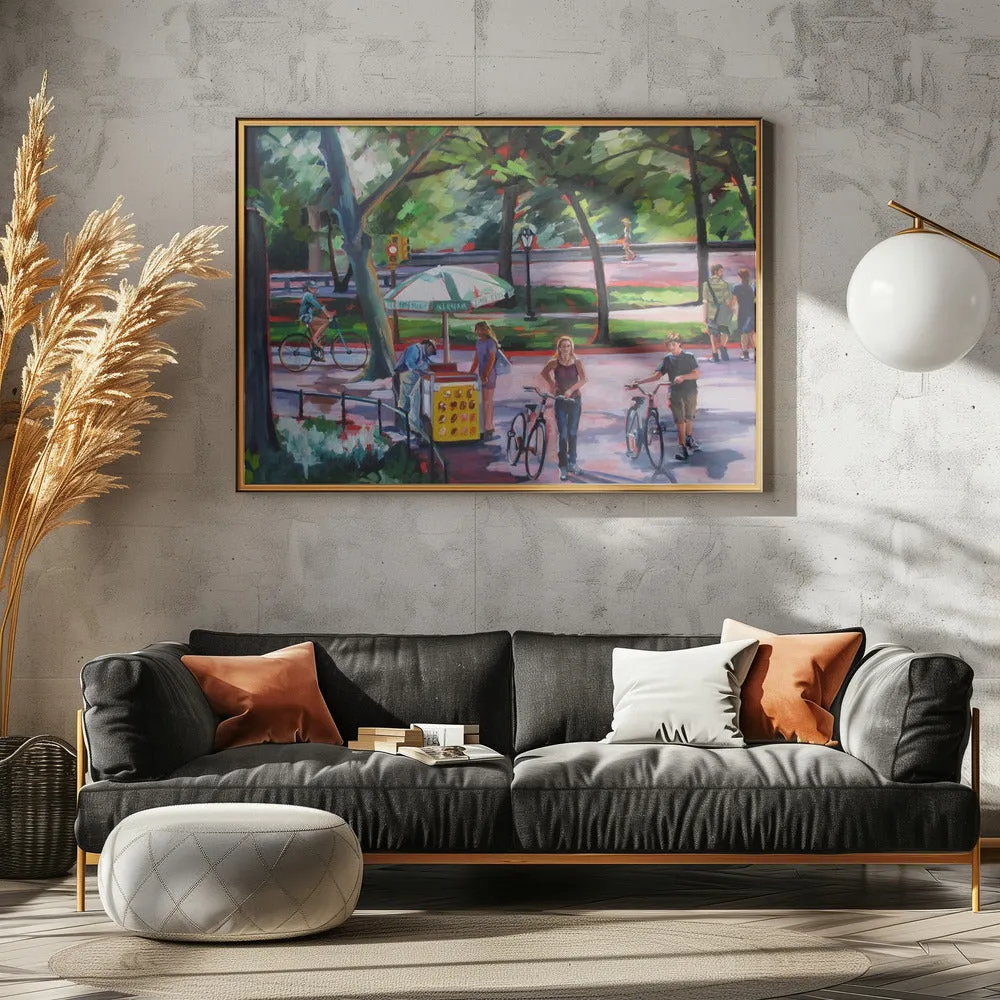 August In Central Park - Stretched Canvas, Poster or Fine Art Print