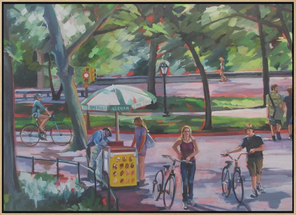 August In Central Park - Stretched Canvas, Poster or Fine Art Print