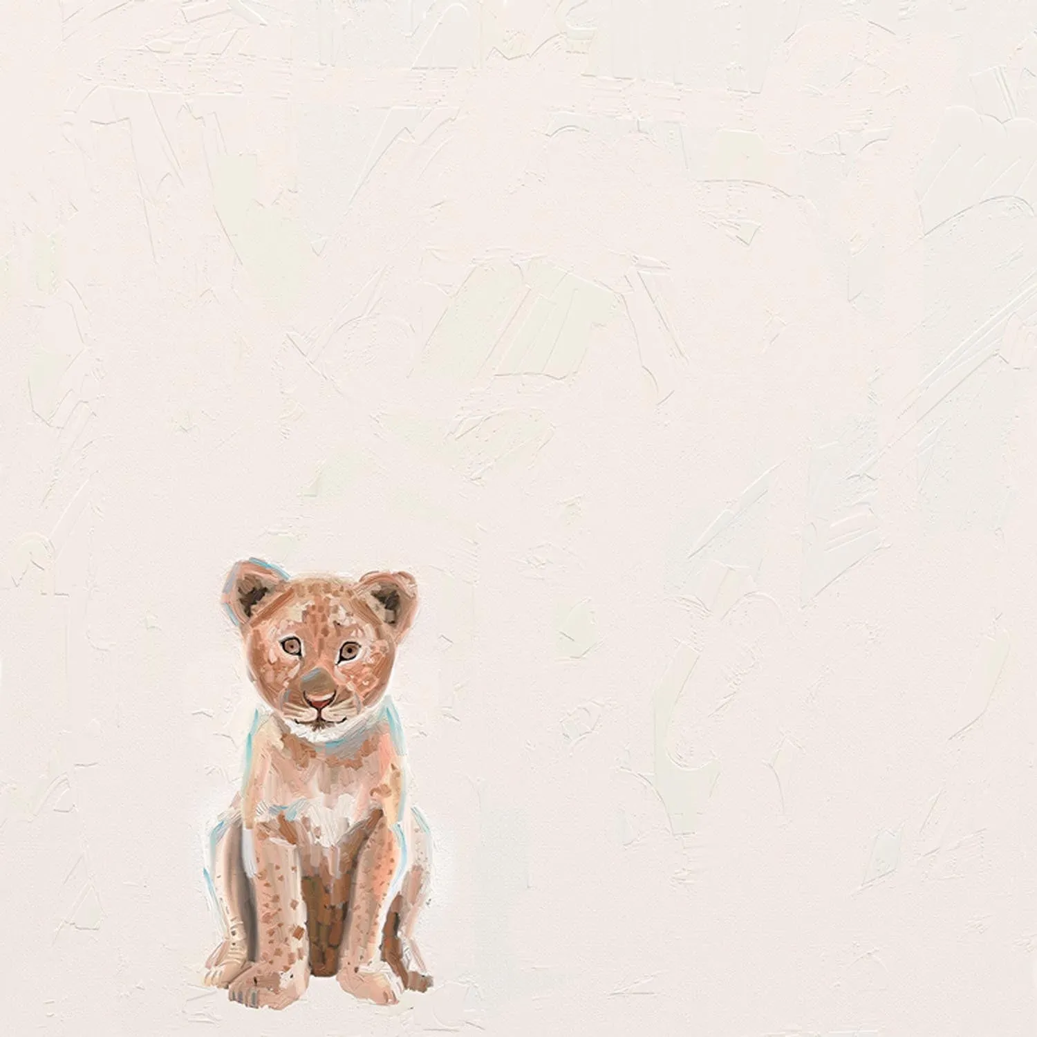 Baby Lion Canvas Wall Art