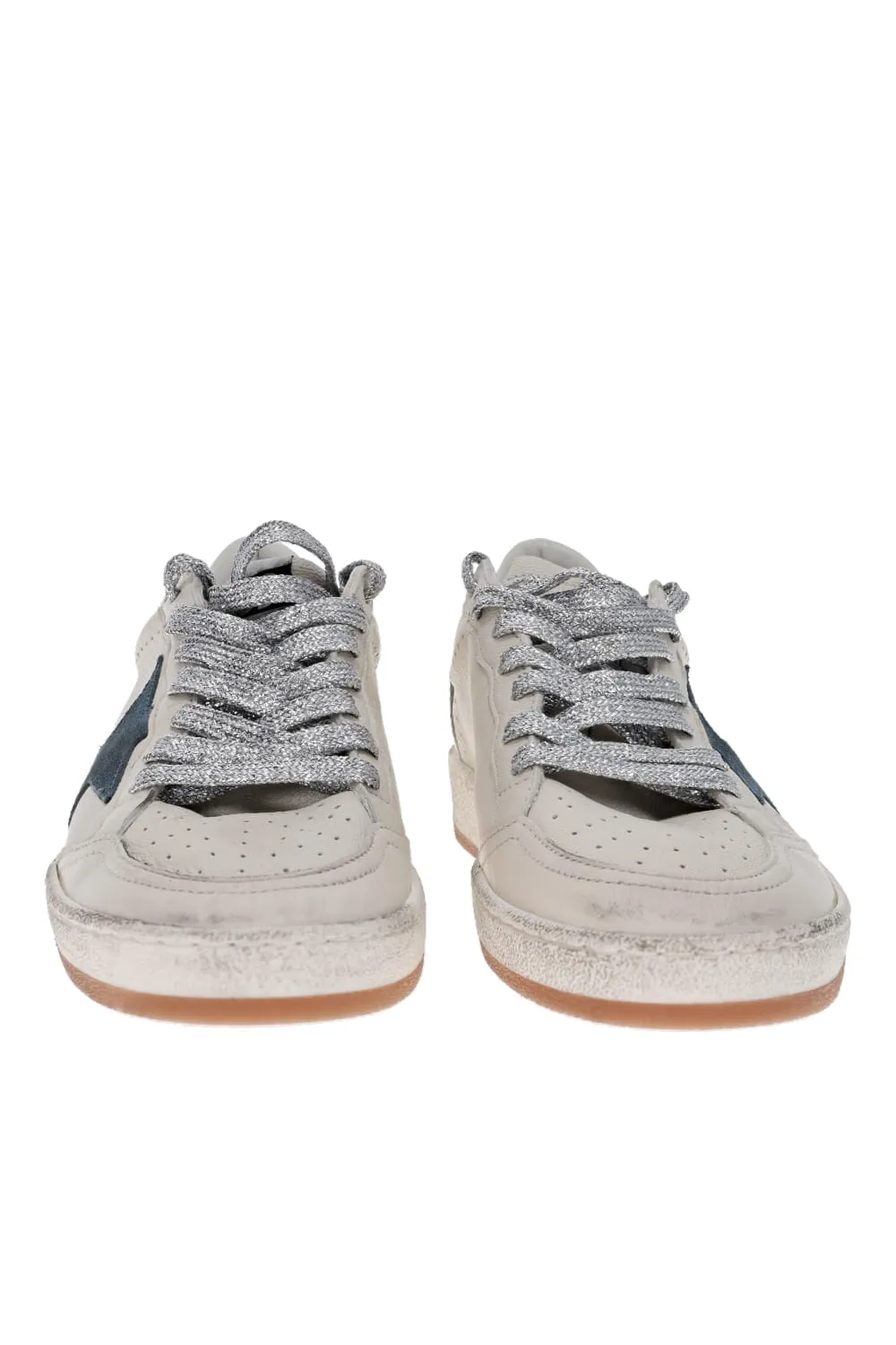 Ball Star Blue Smoke Suede Leather Sneakers