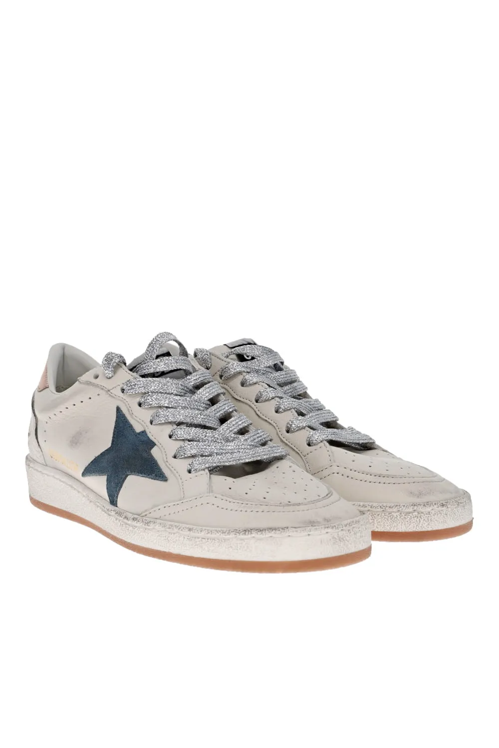 Ball Star Blue Smoke Suede Leather Sneakers