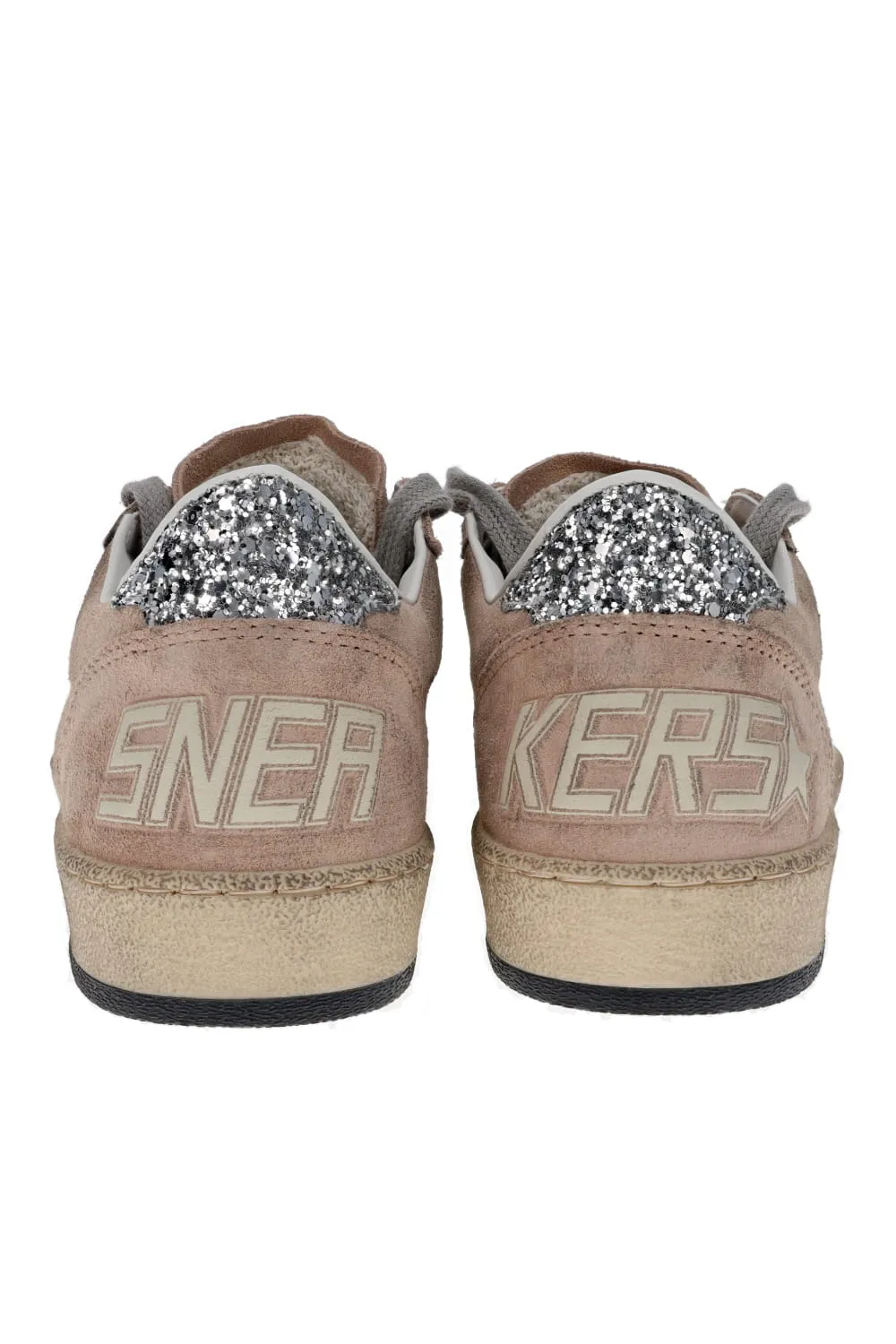 Ball Star Suede Leather Glitter Sneakers