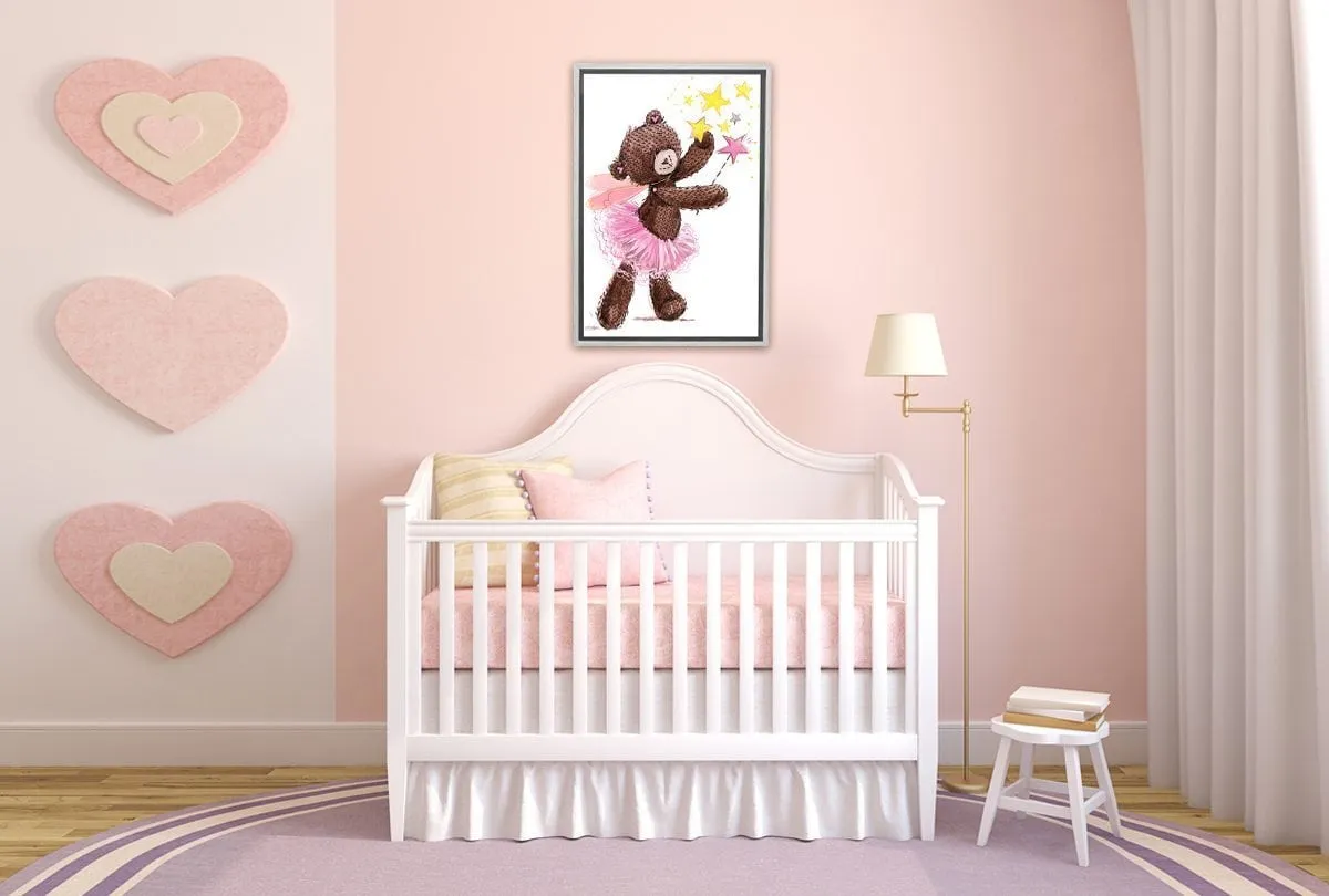 Ballet Bear Fairy | Canvas Wall Art Print