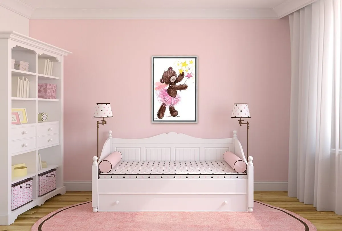 Ballet Bear Fairy | Canvas Wall Art Print