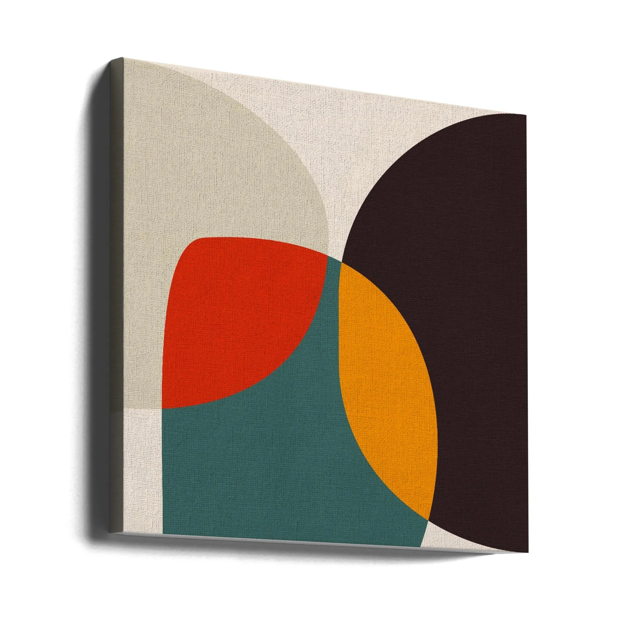 Bauhaus Modern Bold 3 - Square Stretched Canvas, Poster or Fine Art Print