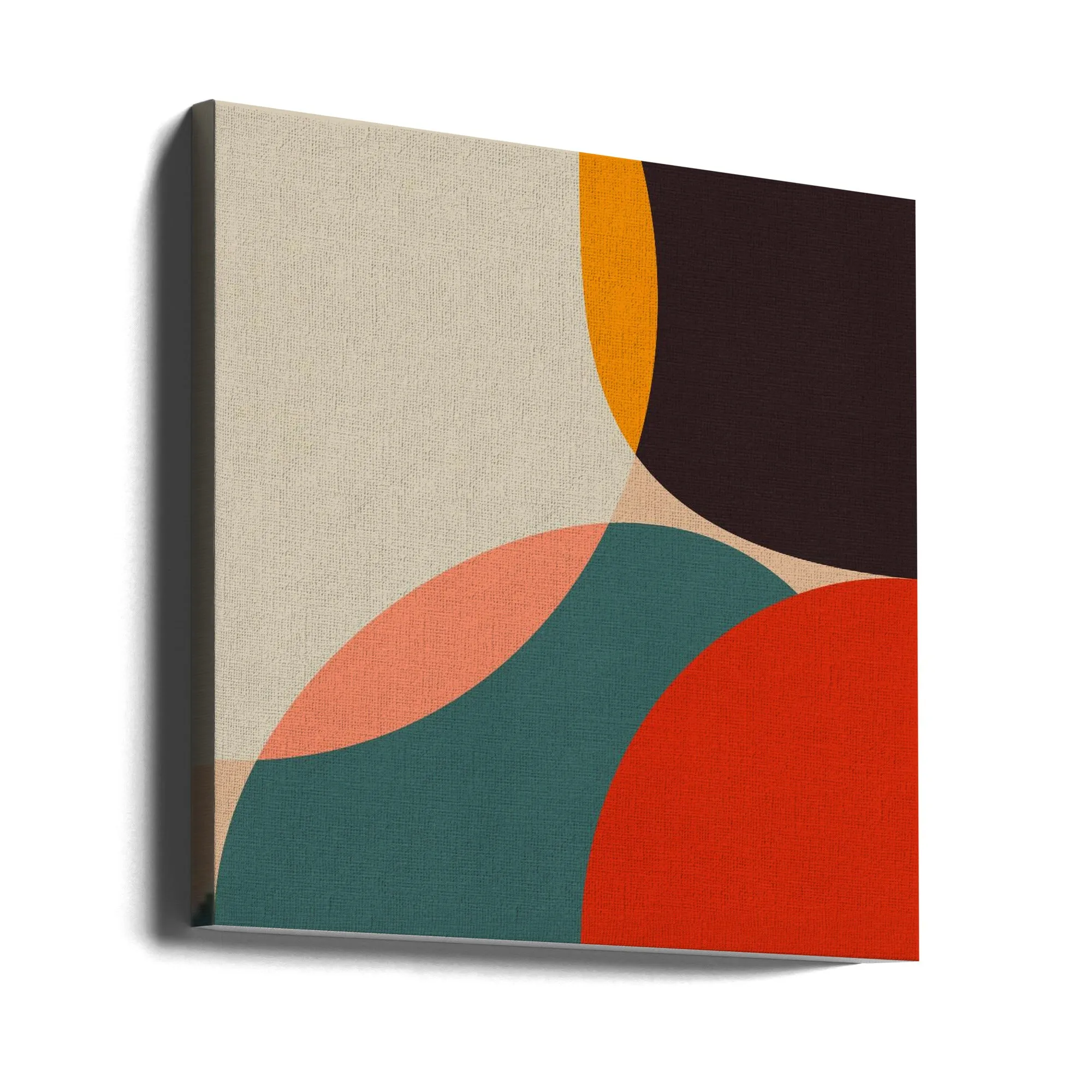 Bauhaus Modern Bold 4 - Square Stretched Canvas, Poster or Fine Art Print