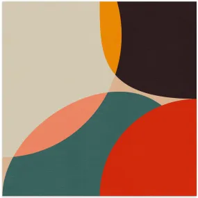 Bauhaus Modern Bold 4 - Square Stretched Canvas, Poster or Fine Art Print
