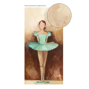 Belle of the Ballet - Green Canvas Wall Art