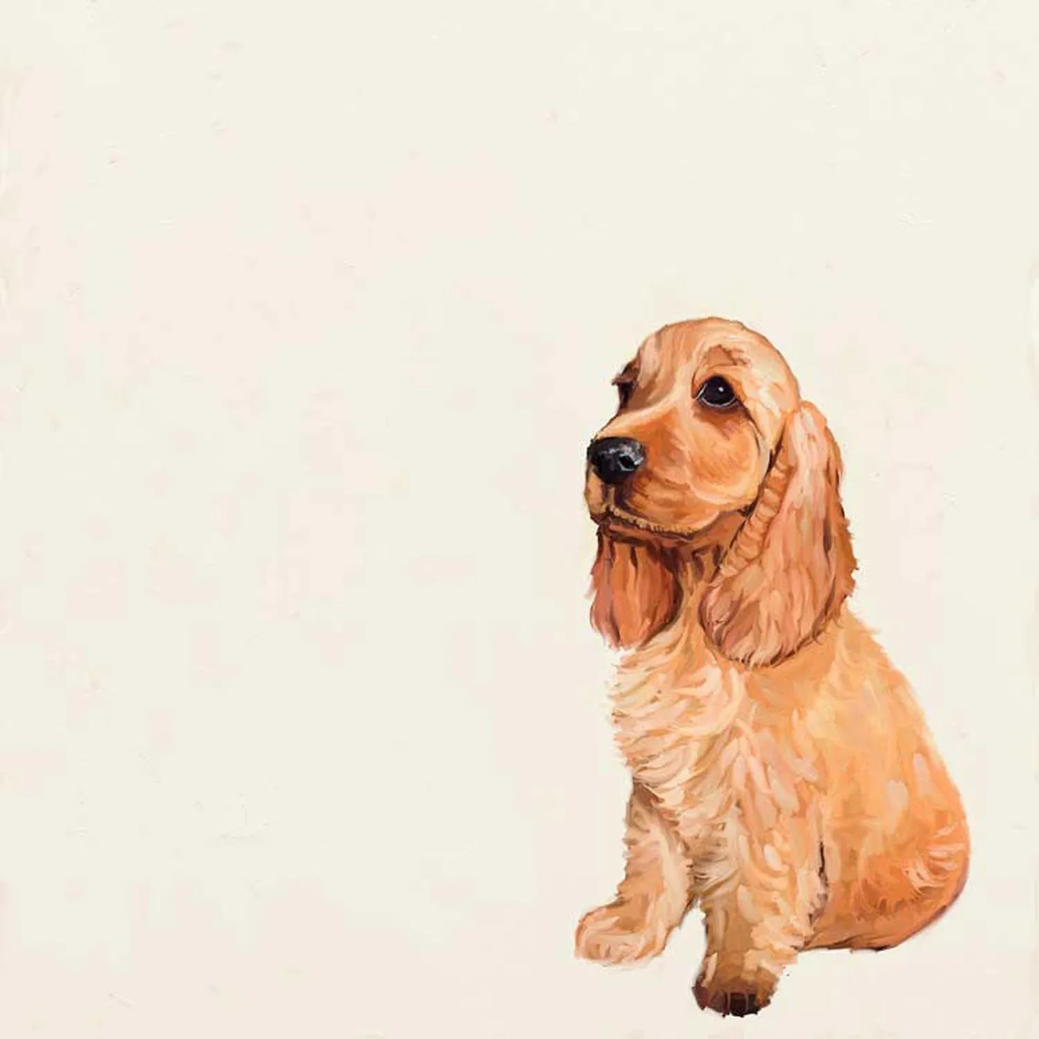 Best Friend - Blonde Cocker Spaniel Canvas Wall Art