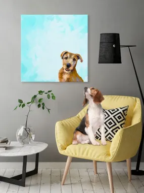 Best Friend - Brown Dog Canvas Wall Art