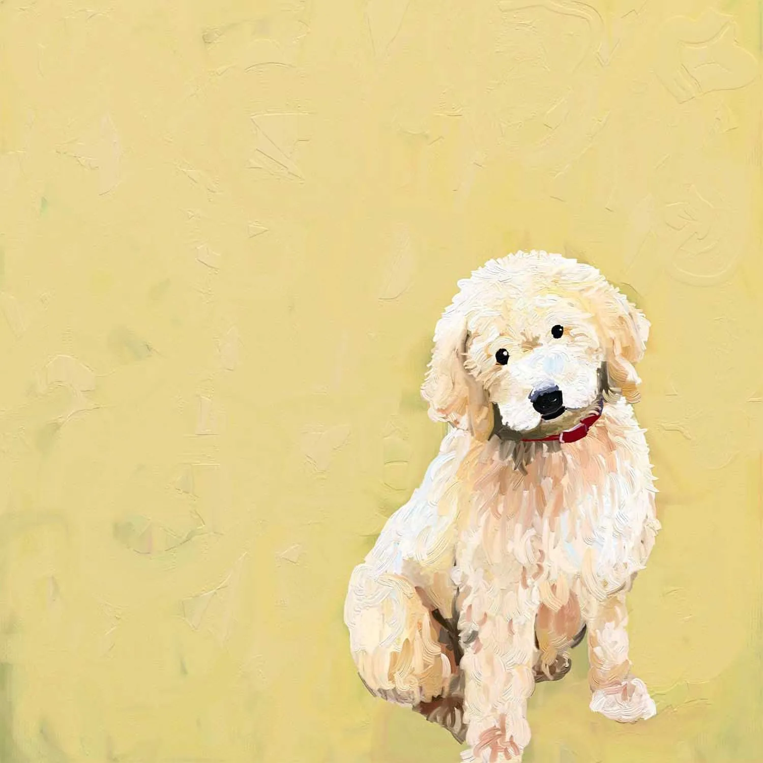 Best Friend - Golden Doodle Canvas Wall Art