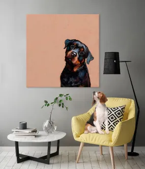 Best Friend - Rottweiler Canvas Wall Art