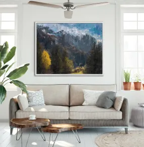 Beyond The Valley Framed Canvas