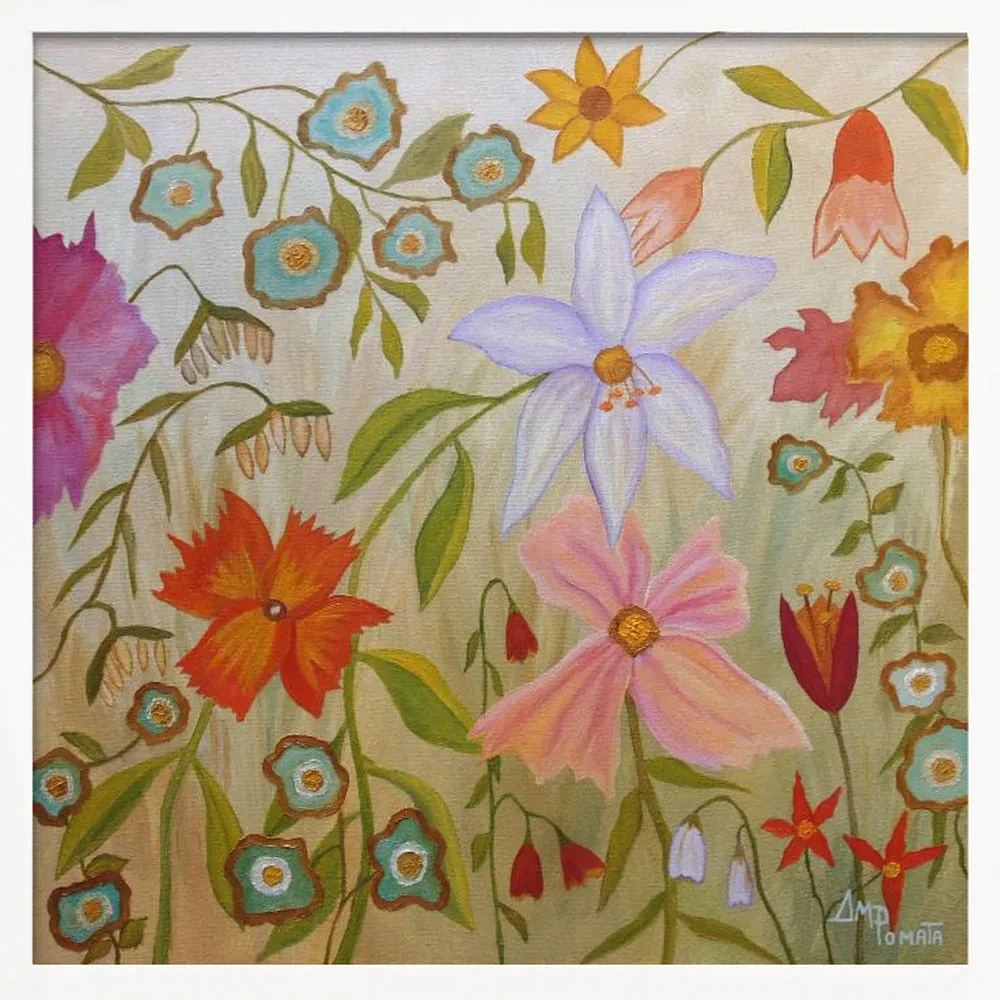 Big Time Spring - Square Stretched Canvas, Poster or Fine Art Print