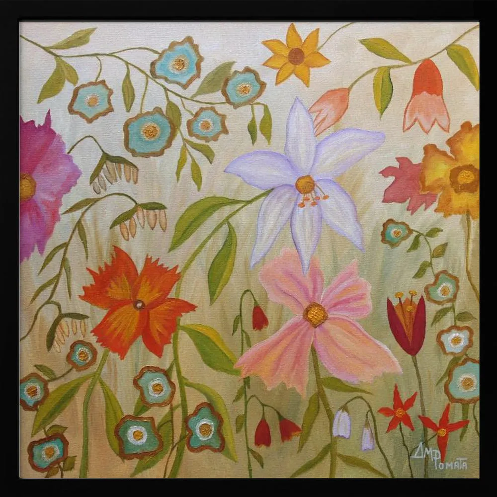 Big Time Spring - Square Stretched Canvas, Poster or Fine Art Print