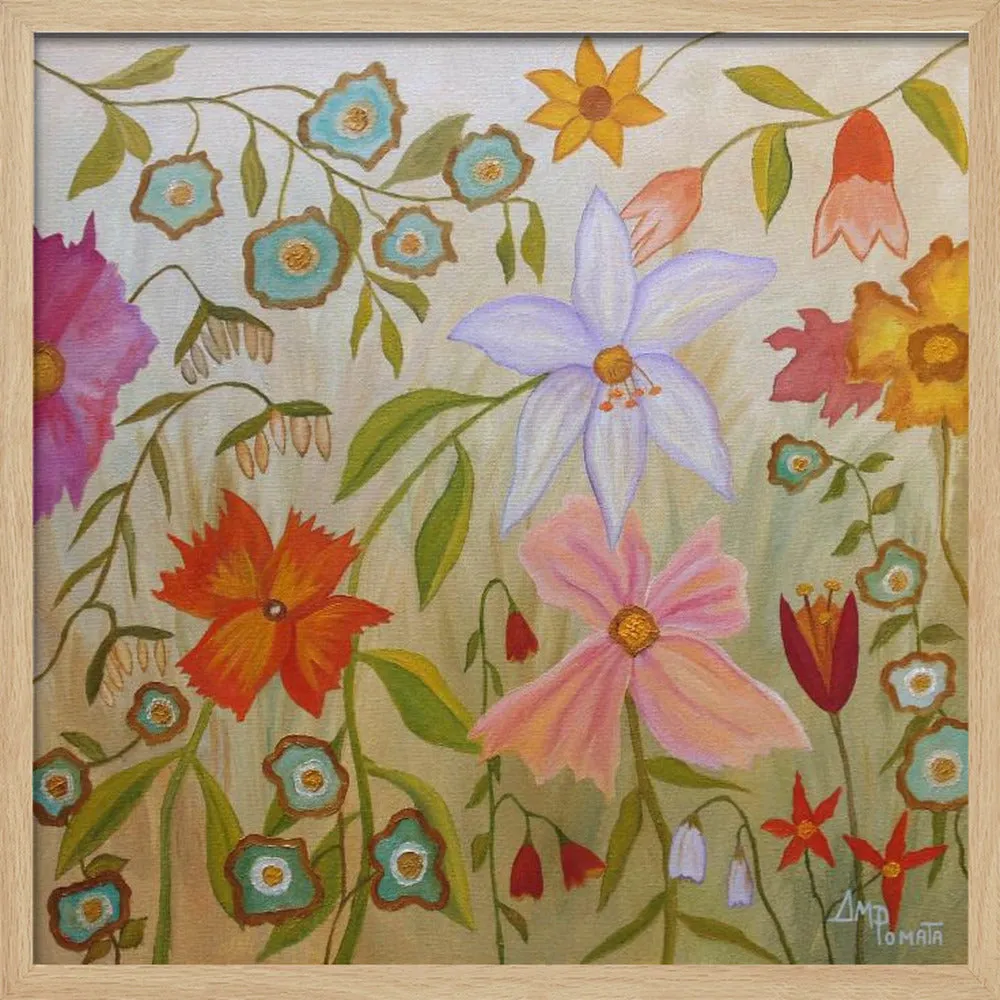 Big Time Spring - Square Stretched Canvas, Poster or Fine Art Print
