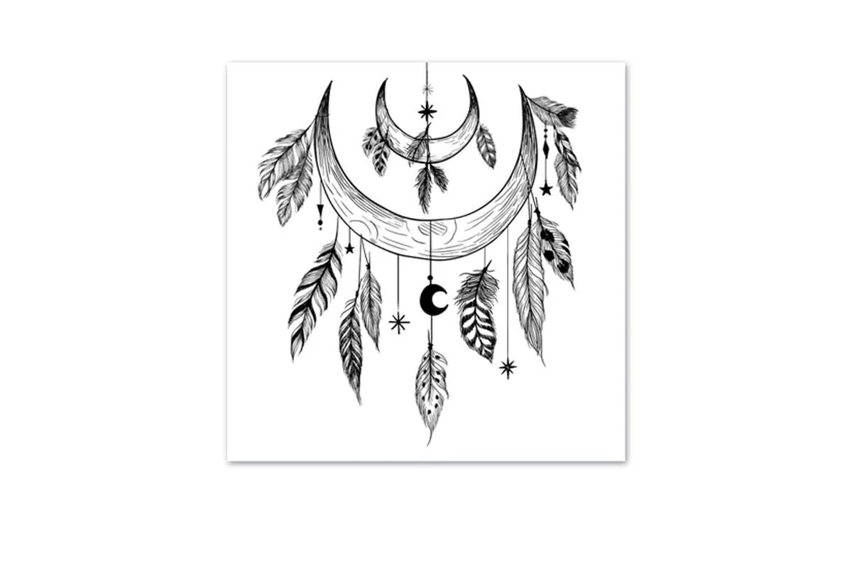Black and White Dreamcatcher 2 | Canvas Wall Art Print