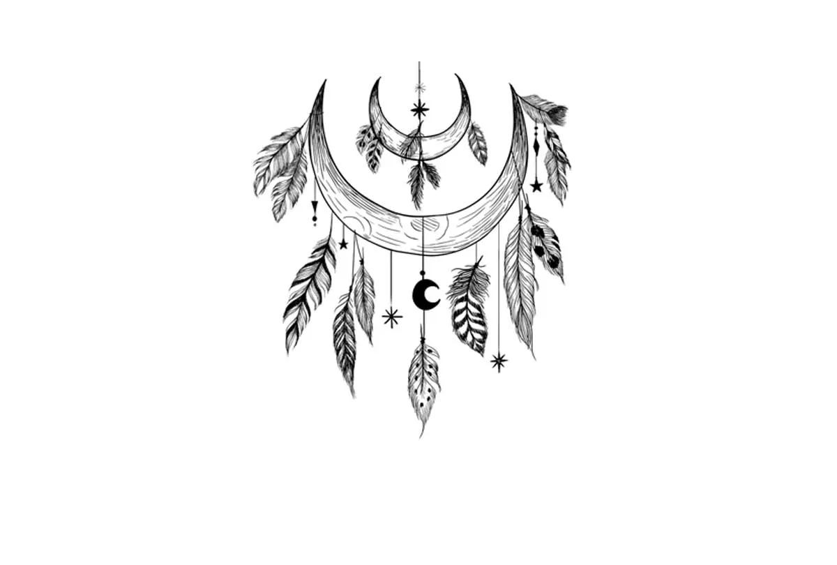 Black and White Dreamcatcher 2 | Canvas Wall Art Print