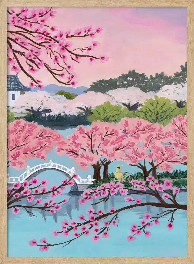Blossom Ride by Sarah Gesek- Stretched Canvas, Poster or Fine Art Print