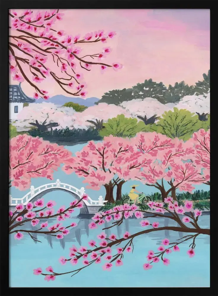 Blossom Ride by Sarah Gesek- Stretched Canvas, Poster or Fine Art Print