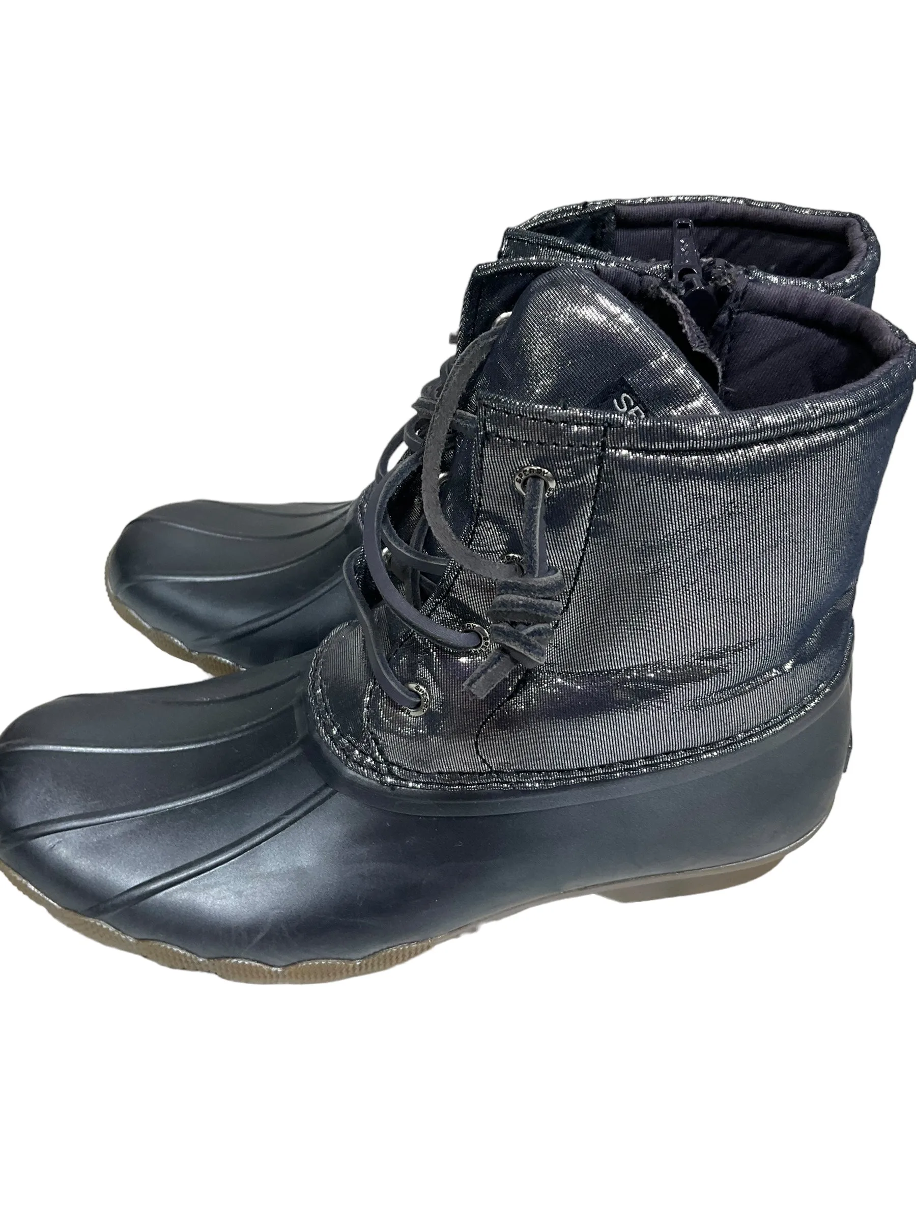 Blue Boots Rain Sperry, Size 6
