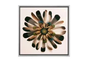 Boho Feather Mandala | Canvas Wall Art Print