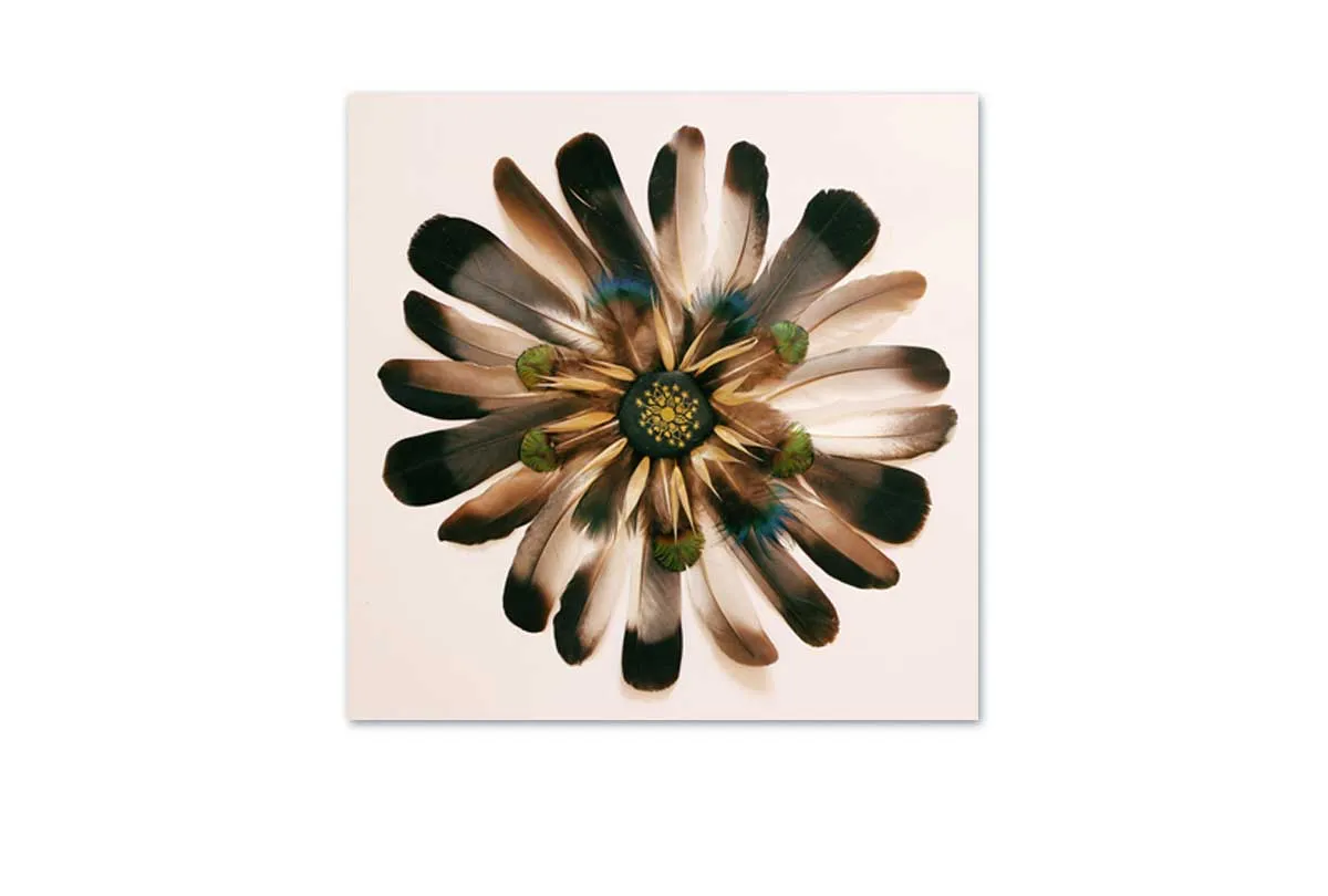 Boho Feather Mandala | Canvas Wall Art Print