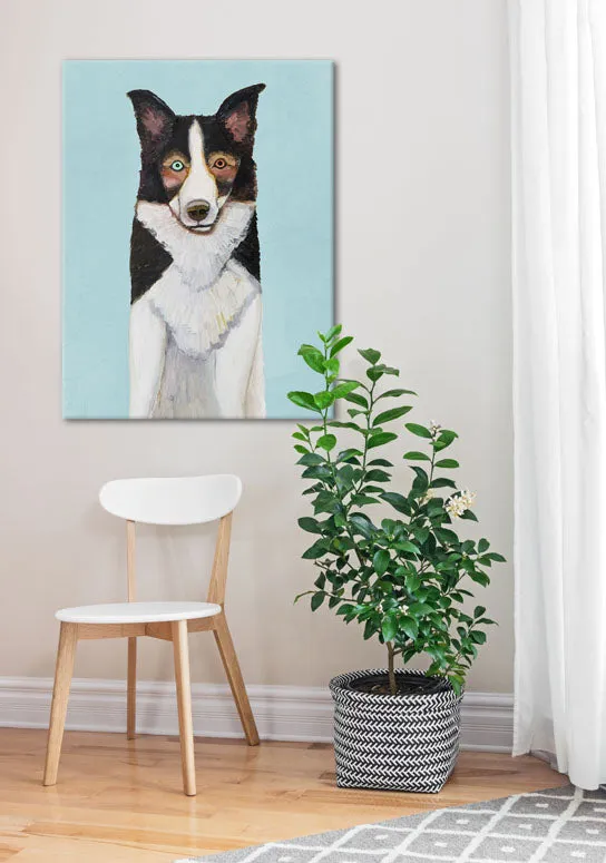 Border Collie Canvas Wall Art